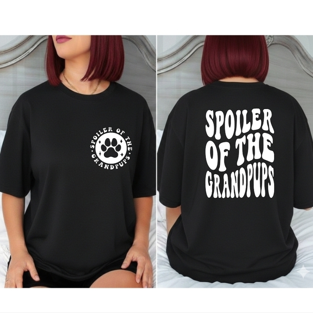 Dog Grandparent shirt spoiler of the grandpups humor cute nana gigi mimi granny